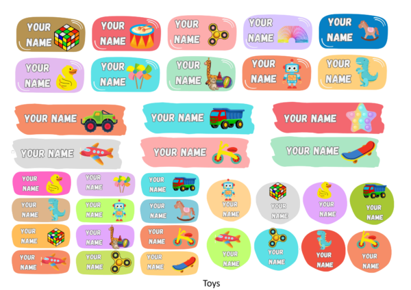 Toys Name Label