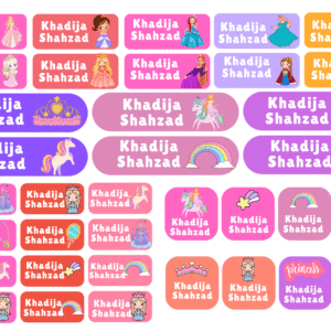 Name Labels for Girls - Cute Designs