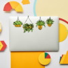 Hanging Plants Laptop Stickers