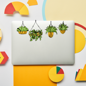Hanging Plants Laptop Stickers