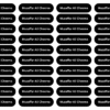 Simple Name Labels Stickers