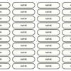 Simple Name Labels Stickers