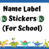 name label stickers for pakistani schools